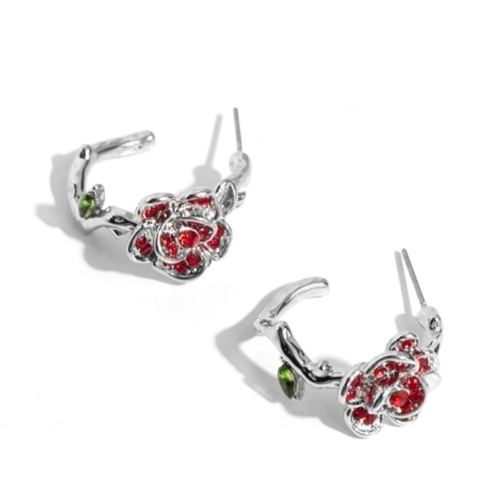 Mother of rose earrings - Picture 6 of 6